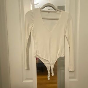 Basic White Long sleeve Bodysuit